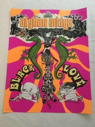 The Afghan Whigs Black Love Black Light Poster Rare Record Store Day Exclusive