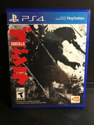 Godzilla (sony Playstation 4,  Ps4,  2015) Rare Video Game Bandai Namco