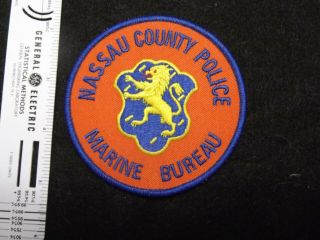 York Nassau County Police Marine Bureau Long Island Harbor Port Patch Rare