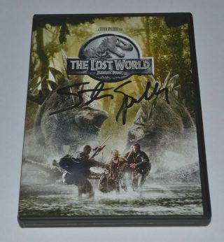 The Lost World Jurassic Park Dvd Autograph Steven Spielberg Rare