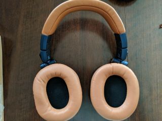 Audio Technica ATH - M50X Headphones Limited Edition Blue & Tan Rare headphones 5