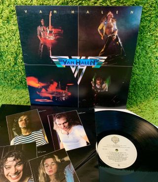 Van Halen S/t 1978 •1st Club Press• Rare Rock Metal,  Inner David Lee Roth