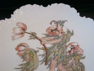 STUNNING RARE ANTIQUE HAND PAINTED ROSENTHAL PORCELAIN FAIRIES CABINET PLATE 2