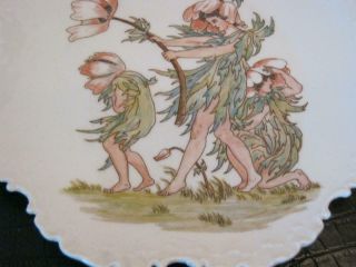 STUNNING RARE ANTIQUE HAND PAINTED ROSENTHAL PORCELAIN FAIRIES CABINET PLATE 3