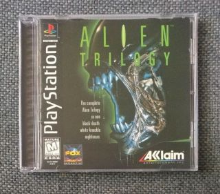 Alien Trilogy Playstation 1 Ps1 Ps2 Ps3 Black Label Variant Complete Rare