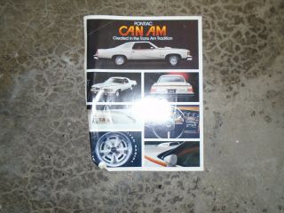 1977 Pontiac Can Am Can - Rm 6.  6l Dealer Spec Sheet Flyer Brochure Rare