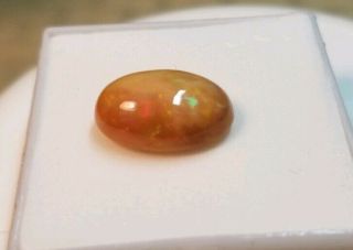 Estate Natural 4.  41ct 10x15mm Caramel Opal Gemstone,  Rare Beauty Click Descript