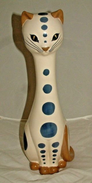 Rare Perfect Huge Retro Szeiler Cat - 16 Inches Tall