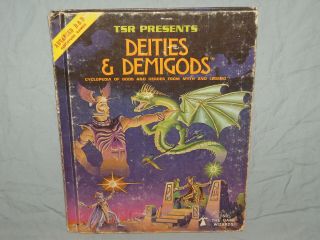 Ad&d 1st Ed Hardback - Deities & Demigods With Cthulhu (from 1980 And Rare)