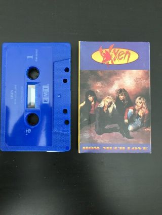 Vixen How Much Love Cassette Single Blue Shell Rare 1990 Hair Metal