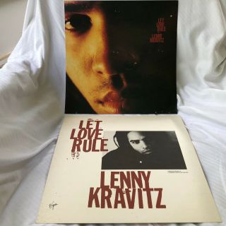 Lenny Kravitz S/t 1st Lp 2 - Sided 12 X 12 Promo Lp Flat / Poster - Rare