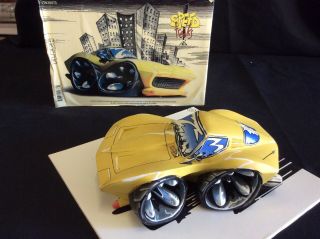 Speed Freaks Flash Yellow Corvette By Terry Ross Rare Skid Plate Box Xlnt