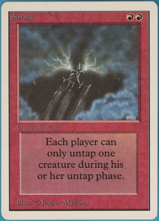 Smoke Unlimited Pld - Sp Red Rare Magic The Gathering Mtg Card (35075) Abugames