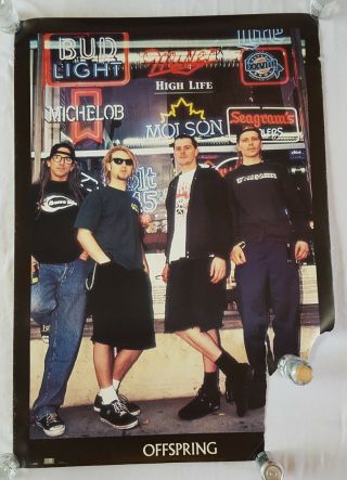 Rare Vintage Huge The Offspring Poster 38x54 Subway Giant Music Beer (1995)