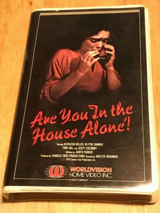 Are You In The House Alone Vhs Rare Thriller Big Clamshell Box Dennis Quaid