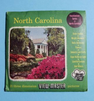 Rare View - Master North Carolina Vacationland Series 1955 - 3 Reel Set,  Booklet