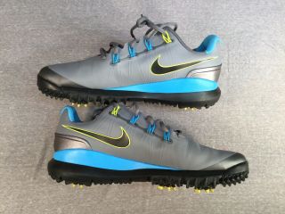 EUC RARE Nike 2013 TW 14 Tiger Woods Golf Shoes Gray/Blue 599416 - 002 12.  0 7