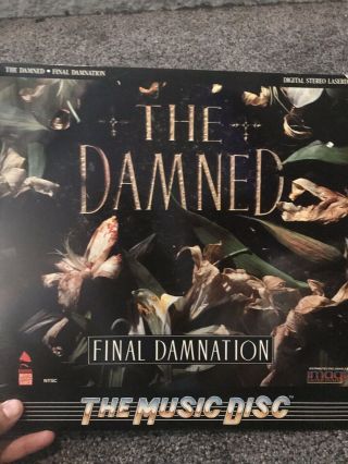 The Damned - Laserdisc The Final Damnation Ld Rare 80s Uk Punk Music Htf Oop