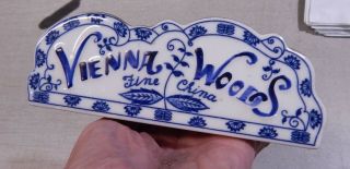 Rare Vintage Seymour Mann Vienna Woods Fine China Store Display Sign Porcelain