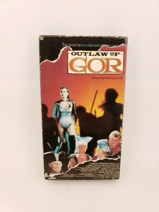Rare Out Of Print Movie Video Vhs Outlaw Of Gor 1989