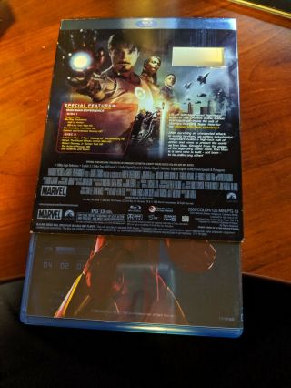 Iron Man (Ultimate 2 - Disc Edition) [Blu - ray,  DVD,  rare slipcover] 2
