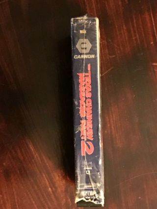 The Texas Chainsaw Massacre 2 VHS Rare Horror Gore Media - Cannon Box / MGM Tape 3