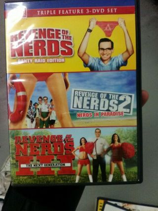 Revenge Of The Nerds Dvd Triple Feature Paradise The Next Generation Rare Oop