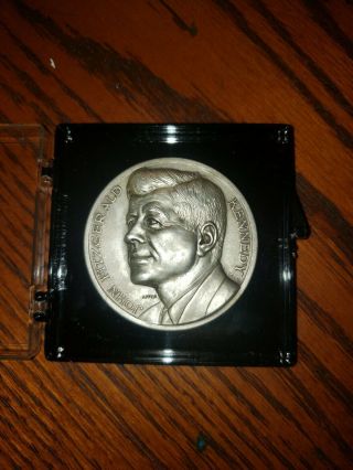 Rare 1961 John F Kennedy High Relief Inauguration Medal - Affer Italy