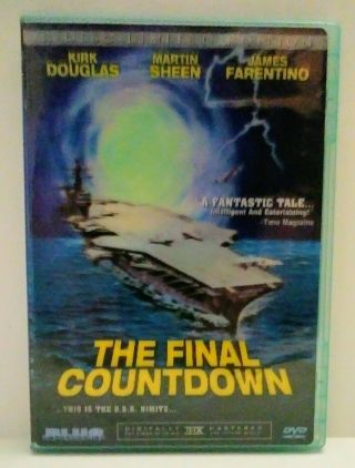 The Final Countdown Dvd 1980 Kirk Douglas,  3d Lenticular Cover Oop Rare Classic