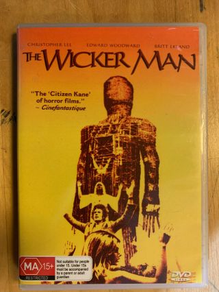 The Wicker Man Rare Australian Dvd Cult 70s British Occult Horror Movie Classic