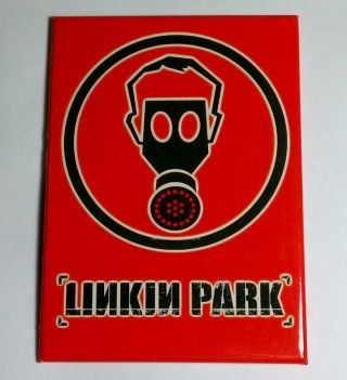 Linkin Park Orange Black Gas Mask Rare Music Magnet