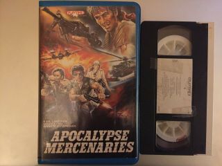 Apocalypse Mercenaries Vhs Italian Rare Big Box Horror Action Pal 1987 Slasher