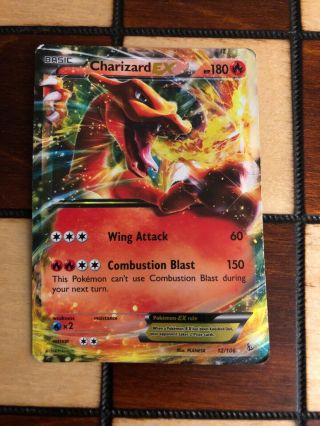 Charizard Ex Ultra Rare Pokemon Xy Evolution Tcg Holo Foil Holographic 12/108 Lp