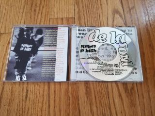 De La Soul Stakes is High CD 1996 Tommy Boy Records RARE Rap OOP 10 2