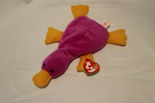 Rare Patti The Platypus Ty Beanie Baby With Tag Errors Style 4025