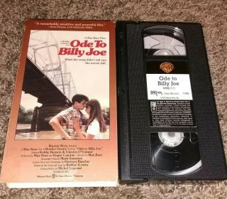 Ode To Billy Joe Vintage Vhs Robby Benson 1976 Movie Rare Vintage Video Not Dvd