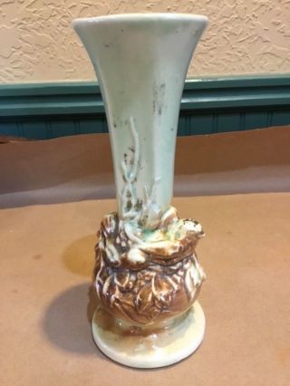 Rare Vintage Mccoy Bird In Nest Bud Vase