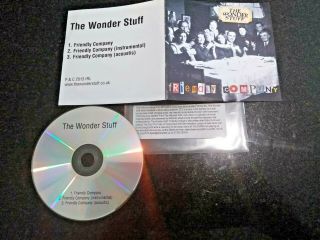 The Wonder Stuff " Friendly Company " Rare 2013 Promo Cd 3 Tracks
