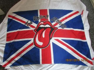Rare The Rolling Stones Union Jack Flag Large 38 " X54 "