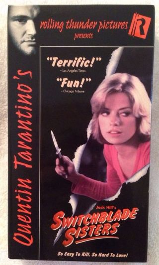 Switchblade Sisters By Quentin Tarantino (prev.  Viewed Vhs) Rare Oop