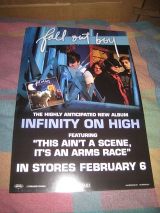 Fall Out Boy - (infinity On High) - 11x17 Poster - - Rare