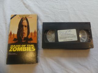Oasis Of The Zombies Vhs Gemstone Entertainment Rare Horror Cult Oop