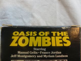Oasis of the Zombies VHS Gemstone Entertainment RARE Horror Cult OOP 3