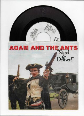 Adam And The Ants Stand And Deliver Rare Usa Promo Single With Promo Pic Cover