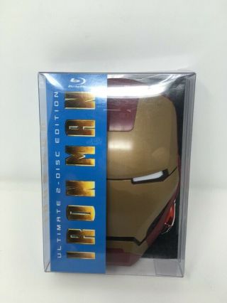 Iron Man Ultimate 2 Disc Edition 2008 Rare Blu Ray Set Mark Ii Mask Mcu