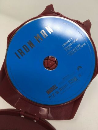 IRON MAN Ultimate 2 Disc Edition 2008 Rare Blu ray set Mark II Mask MCU 5