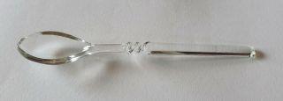 Very Rare Vintage/antique 6 " Twisted Cut Glass Spoon Georgian? Crystal Gorgeous