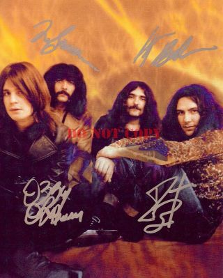 Black Sabbath (1969) Ozzy Osbourne Paranoid Rare Early Promo Signed Reprint