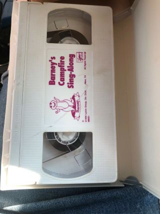 RARE Barney Tape - Barneys Campfire Sing - Along (VHS,  1990, ) 2