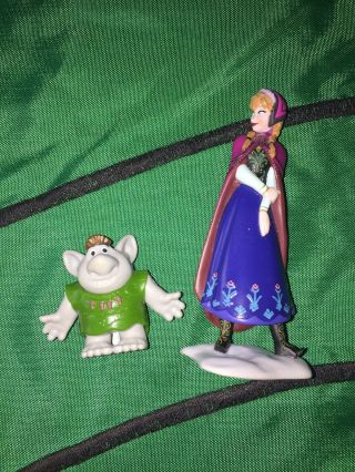 Anna Disney Frozen Elsa Sister Princess & Rare Elf Pvc Toy Figure Cake Topper